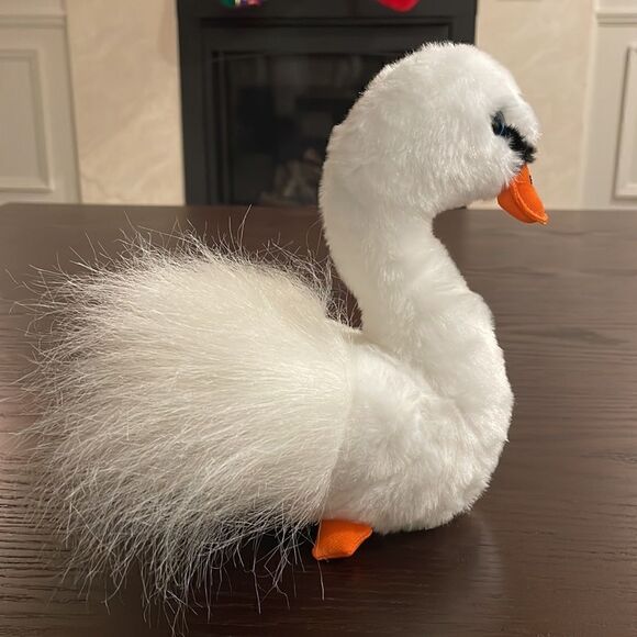 TY Beanie Baby 9" GRACIE the White Swan Plush Stuffed Animal Toy Excellent Con… - Picture 4 of 9